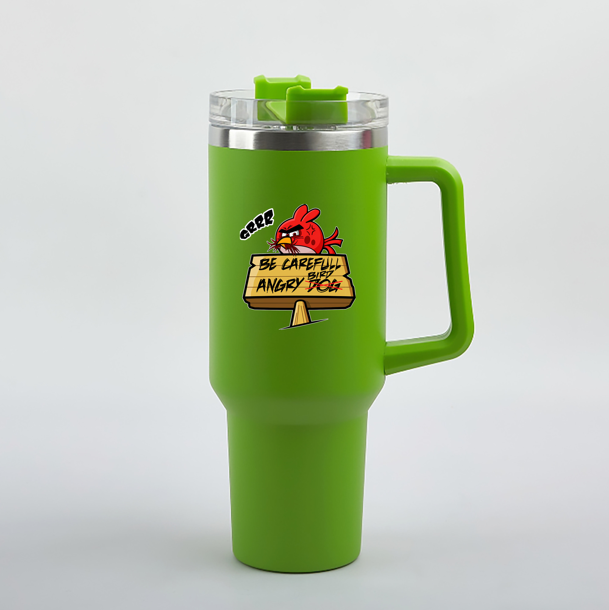 （画像用） Angry Birds アングリーバード 1200mL車用タンブラー（カラープリント）
